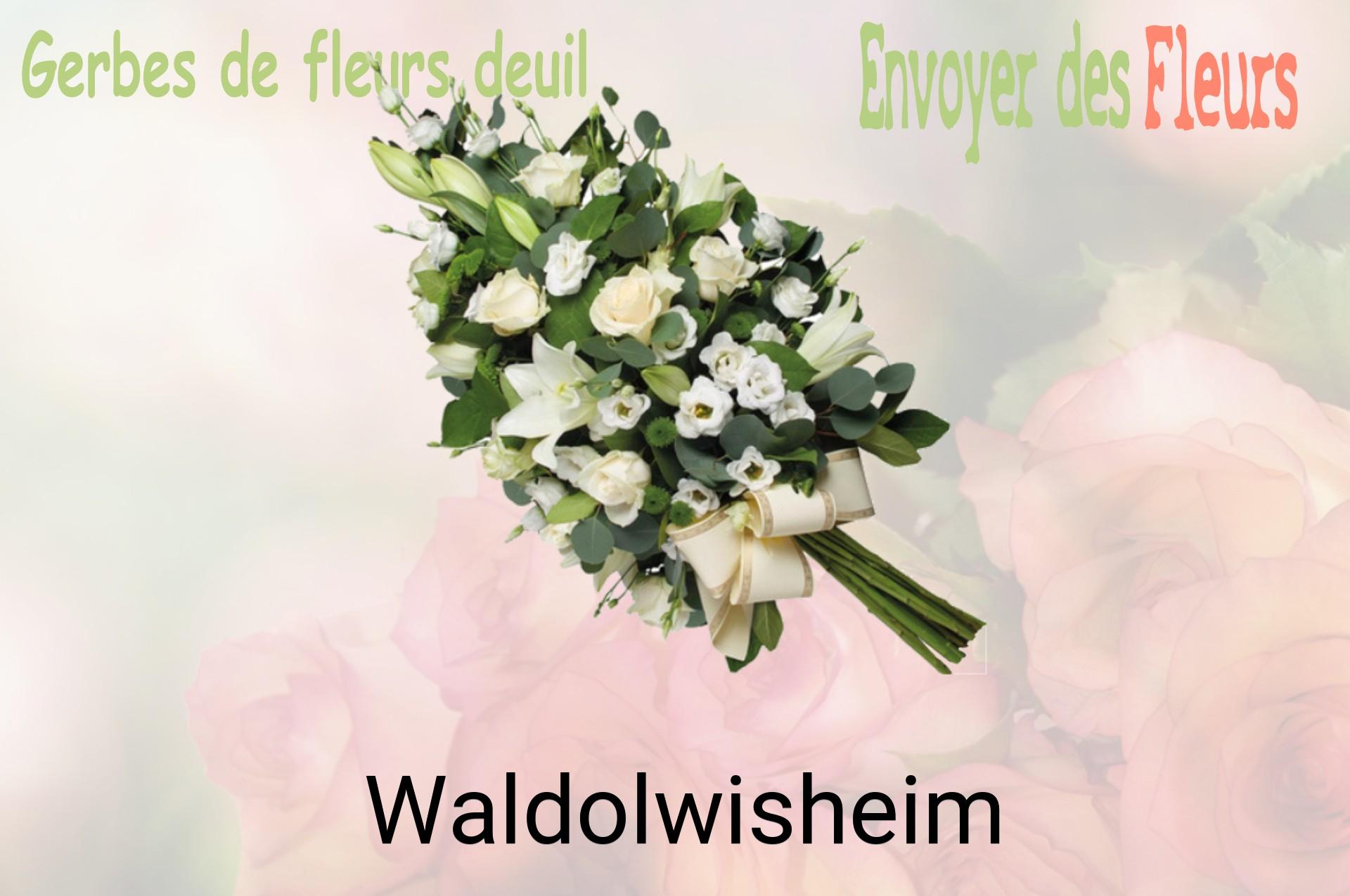 Gerbe de fleurs de deuil livrée à Waldolwisheim